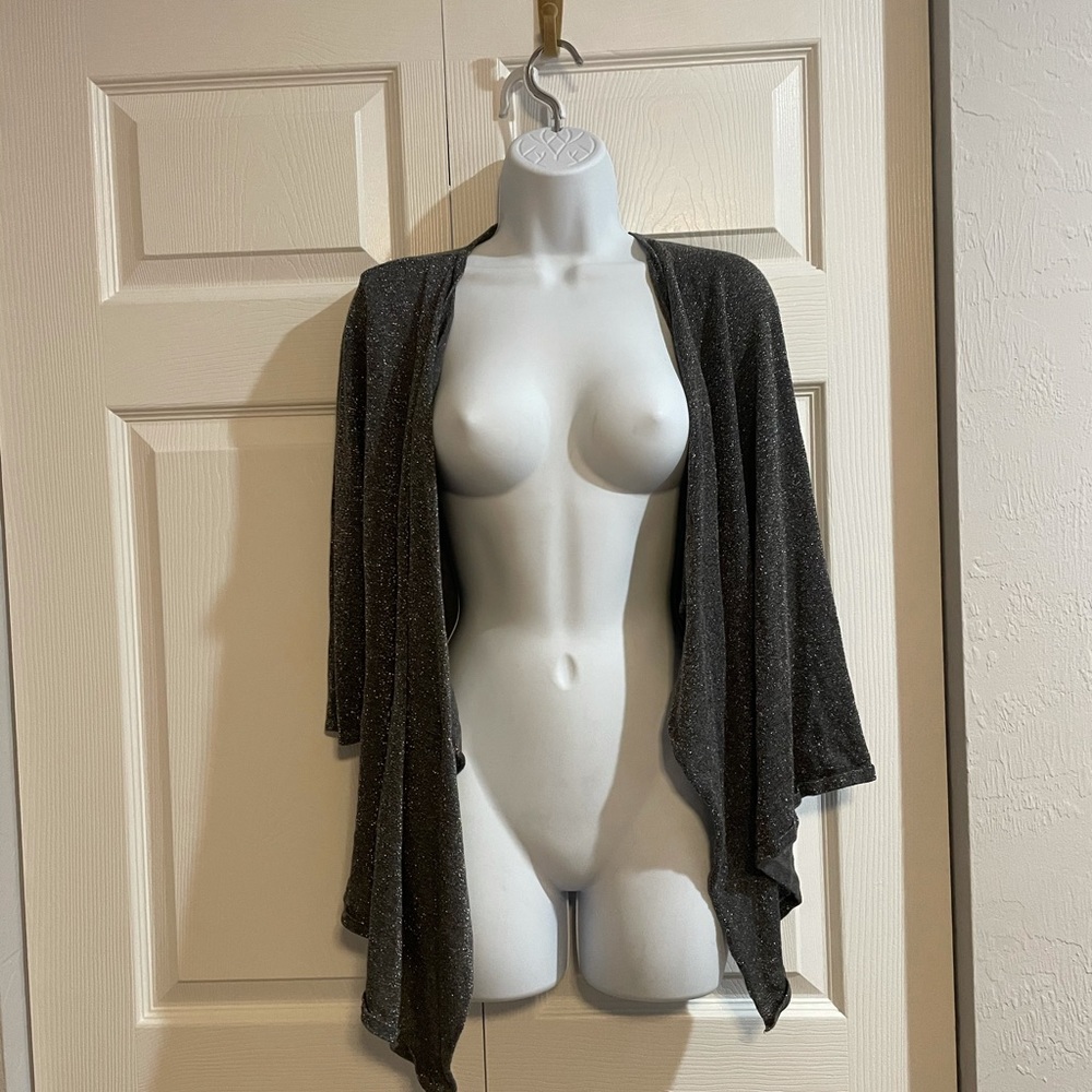 Willi Smith silver sparkly sweater, size S